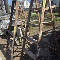 2 Wood  Ladders
