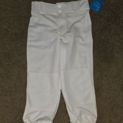 New White Baseball Pants Youth