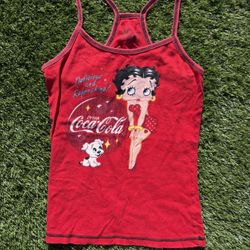 Vintage Betty Boop Coca Cola Spaghetti String Top