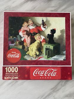 Authentic springbok santa & friends coca-cola puzzle