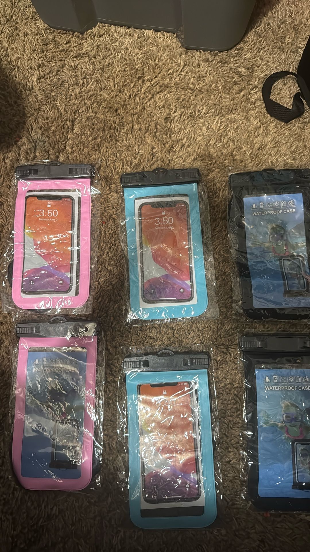 6 Pack Waterproof Phone Pouch