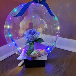 Purple artificial Rose.  Balloon. $20  Light up
Pick up only .  Bocaraton 