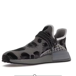 adidas NMD Hu Pharrell Animal Print Ash Grey Size 10