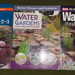 3 Books On Water Features 