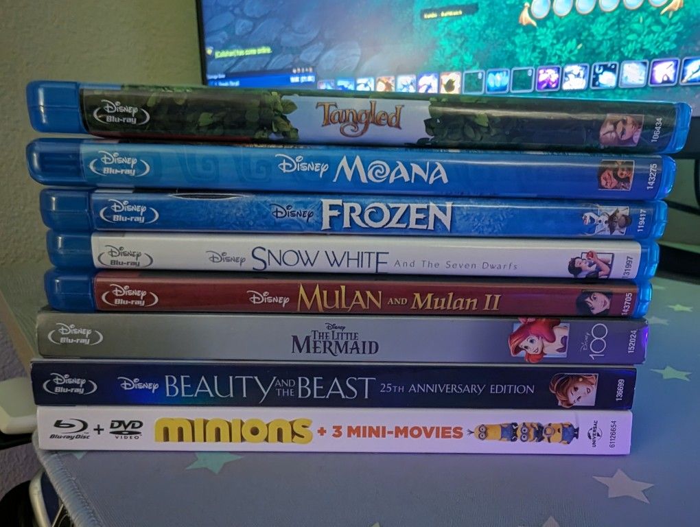 Disney Blu-ray Movies x8