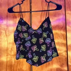 Mushroom Cropped Top (Large)