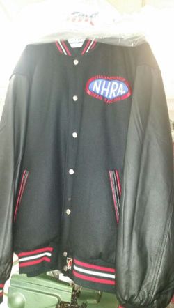 Championship drag racing leather jacket