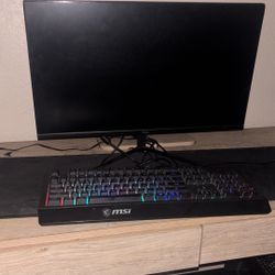 Pixio Monitor And Msi Keyboard 