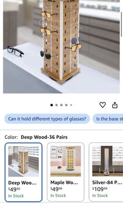 Sunglasses rack