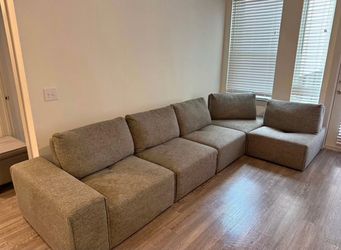 Gray Sectional Couch 5 Piece