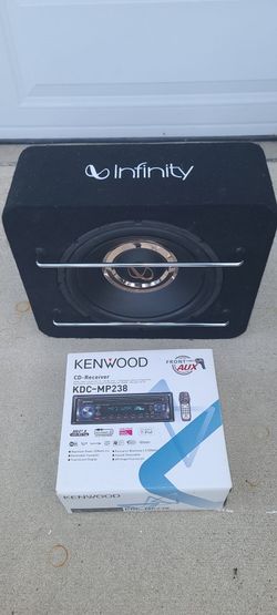 Infinity 12 Inch Subwoofer / Kenwood car stereo.