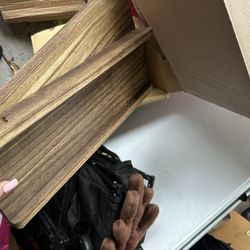 Floating Shelves Wood And Clear 