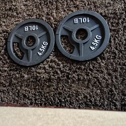 Weight plates 2 inch Olympic bar size $10.