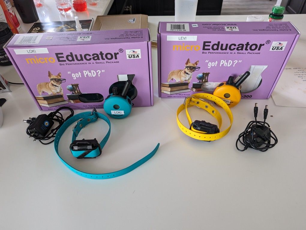 2x Micro Educator Dog Training E-Collar