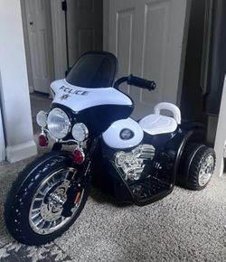 Police Motorcycle Ride On Toy