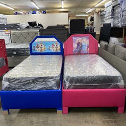 Twin Bed With Mattress 