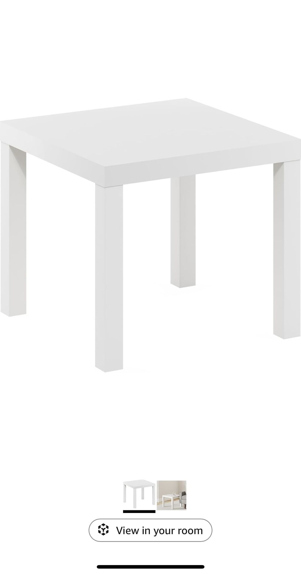 IKEA Table End Side White