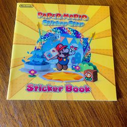 Nintendo 3DS Paper Mario Sticker Star Sticker Book PROMO New