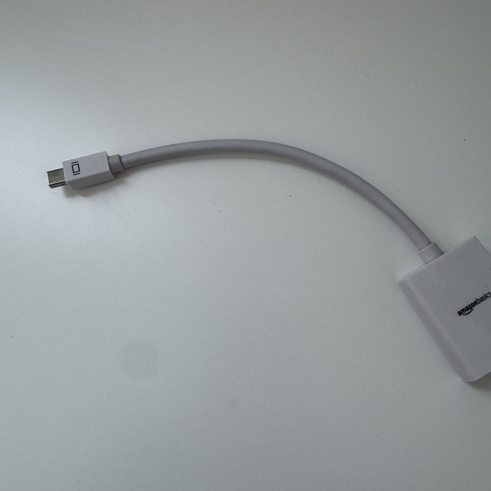 HDMI Adapter - White - Amazon Basics Mini Display Port to HDMI Adapter