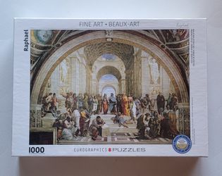 Raphael - School of Athens Jigsaw Puzzle, 1000 Piece - Eurographics (New Sealed).