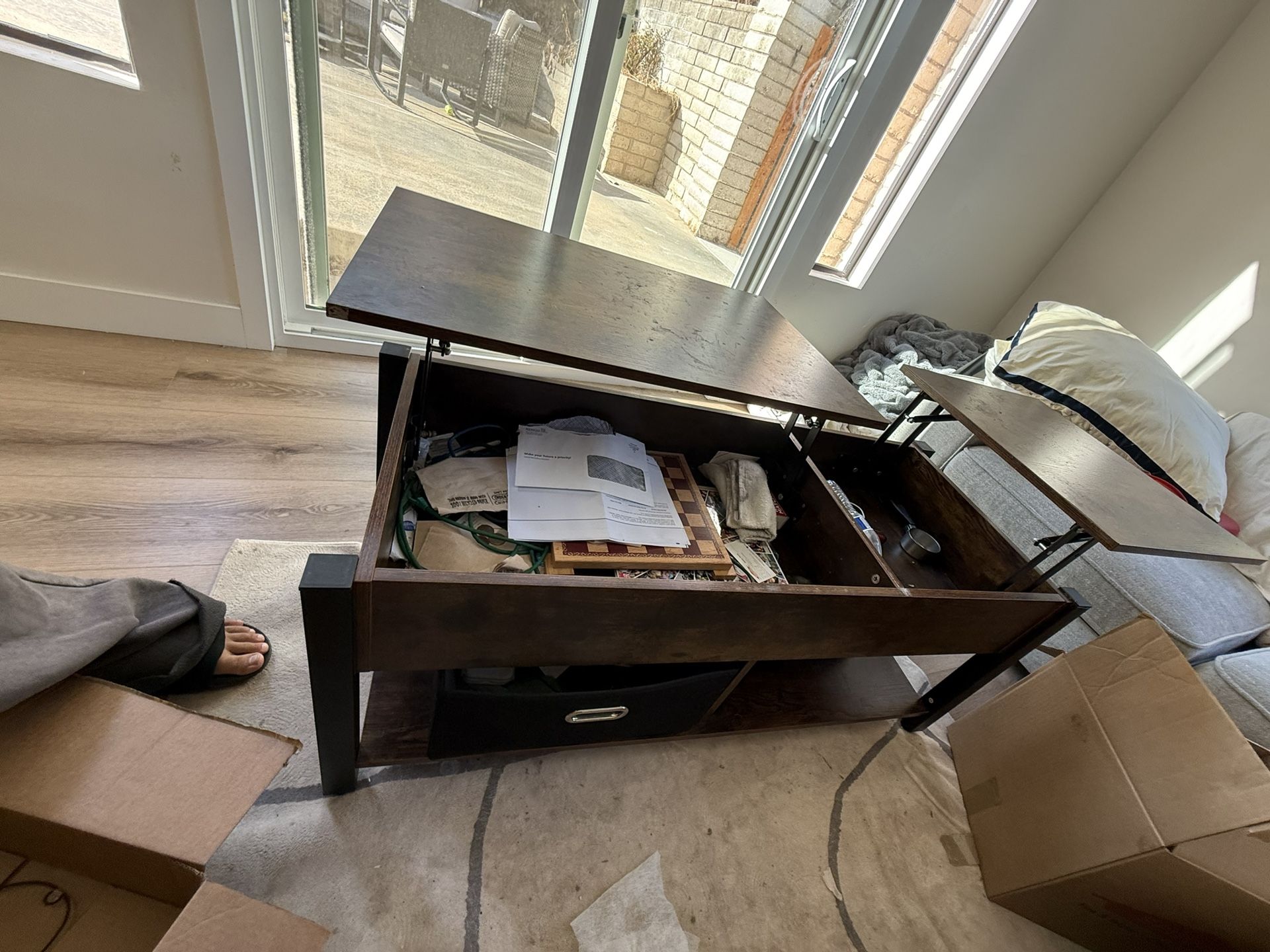Coffee Table With Sliding Top