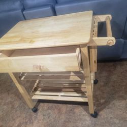 Kitchen Wooden Cart