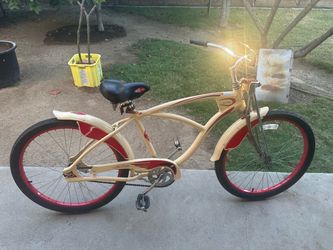 -The Realm Mens 26 Inches Vintage Style Beach Cruiser Bicycle-