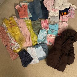 Girls 4-6 Size Clothing Lot 40 Pieces Mixed W/ Puffer Jacket