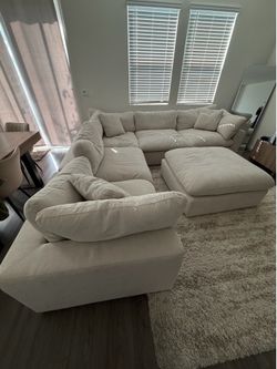 Zone Cream 6 piece sectional