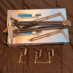 4 Podcast Mic Stands