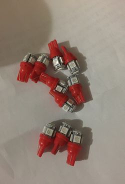 Car interior RED LED bulbs