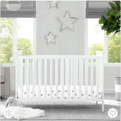 Delta Children Adley 3-in-1 Convertible Crib (Bianca white)