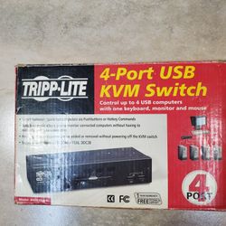 Tripp Lite 4 Ports Exernal Destop Kvm Switch Vga/Usb