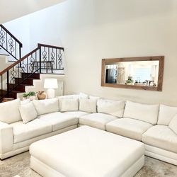 Gorgeous sectional and Ottoman 