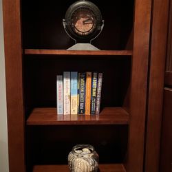 Mahogany Cabinet with Book Shelves 