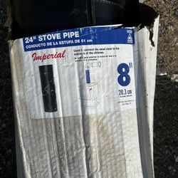 6pcs Imperial 8” x 24” Black Stove Pipe – BM0113 Wood Stove