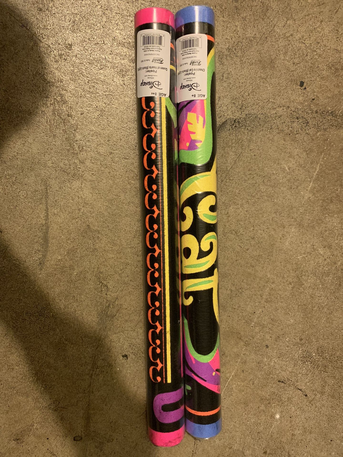 Alice In Wonderland Blacklight Posters
