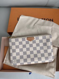 LV Damier Double Zip Pouchette