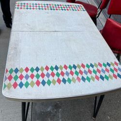 50s 60s Vintage Mid Century MCM Dining Table w/ Chairs