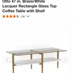 New Coffee Table Gold Color