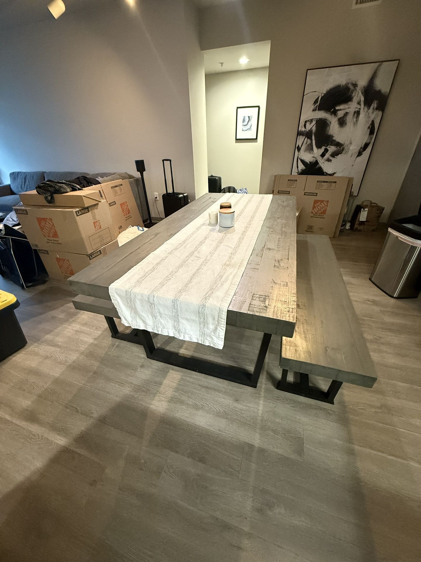 Dining Table 72 Inch + Benches
