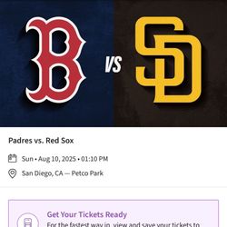 Padres Vs. Red Sox Aug 10th
