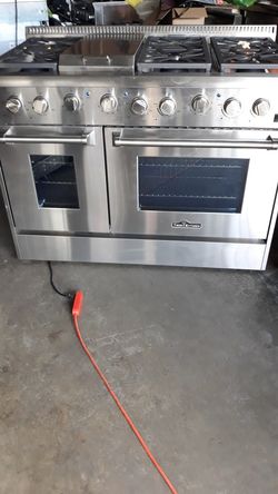 THOR KITCHEN PROFESSIONAL STOVE 48" GAS NATURAL 6 BURNERS AND GRIDDLE