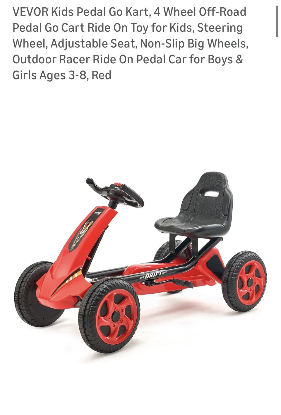 Kids Pedal Go Cart 