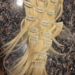 Blonde Hair Extensions 8in HH