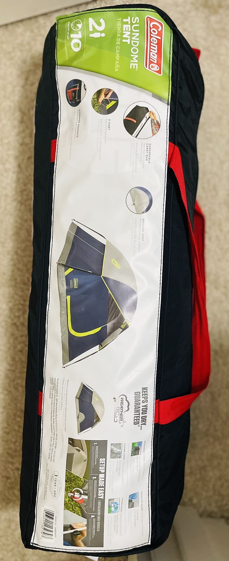 Coleman Sundome Camping Tent with Rainfly, 2 Person Tent [ Move Out Sale]