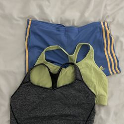 BUNDLE - Women’s Athletic Wear - VS Sports Bras & Adidas Shorts LOT 3