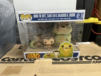 Jabba The Hut, Slave Leia, Salacious B. Crumb Funko Pop 3 Pack