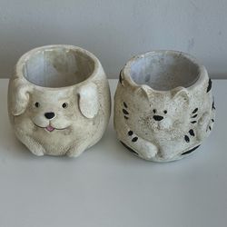 Pets Succulent Pots - Pair