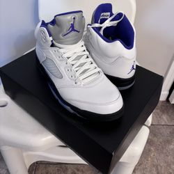 Jordan 5 Retro Concord- White/Purple/Black
